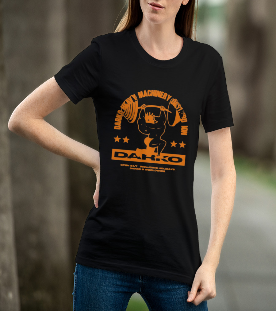 Darko Heavy Machinery Chest Pro Open 24 Hour Darko Worldwide T-Shirt