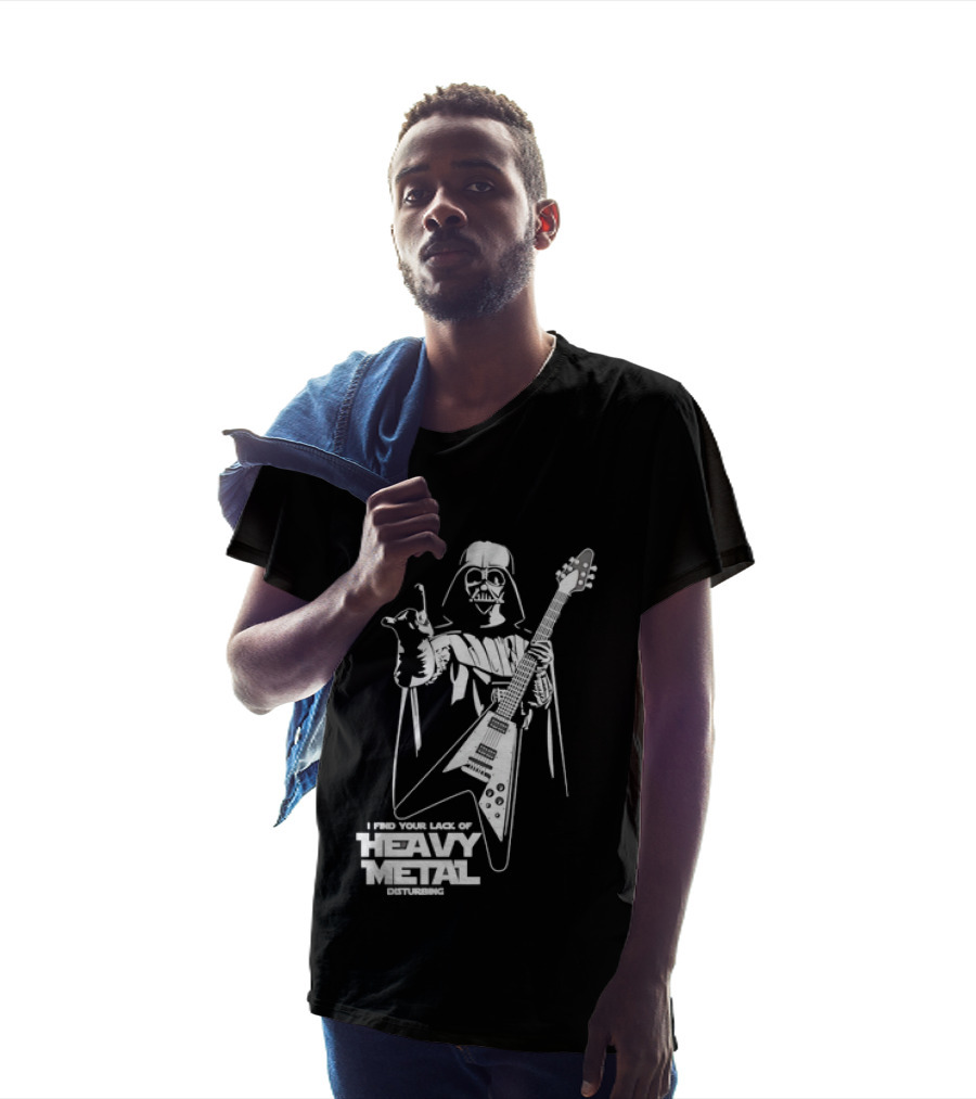 Darth Vader I Find Your Lack Of Heavy Metal Disturbing Guitar Jedi Star Wars T-Shirt