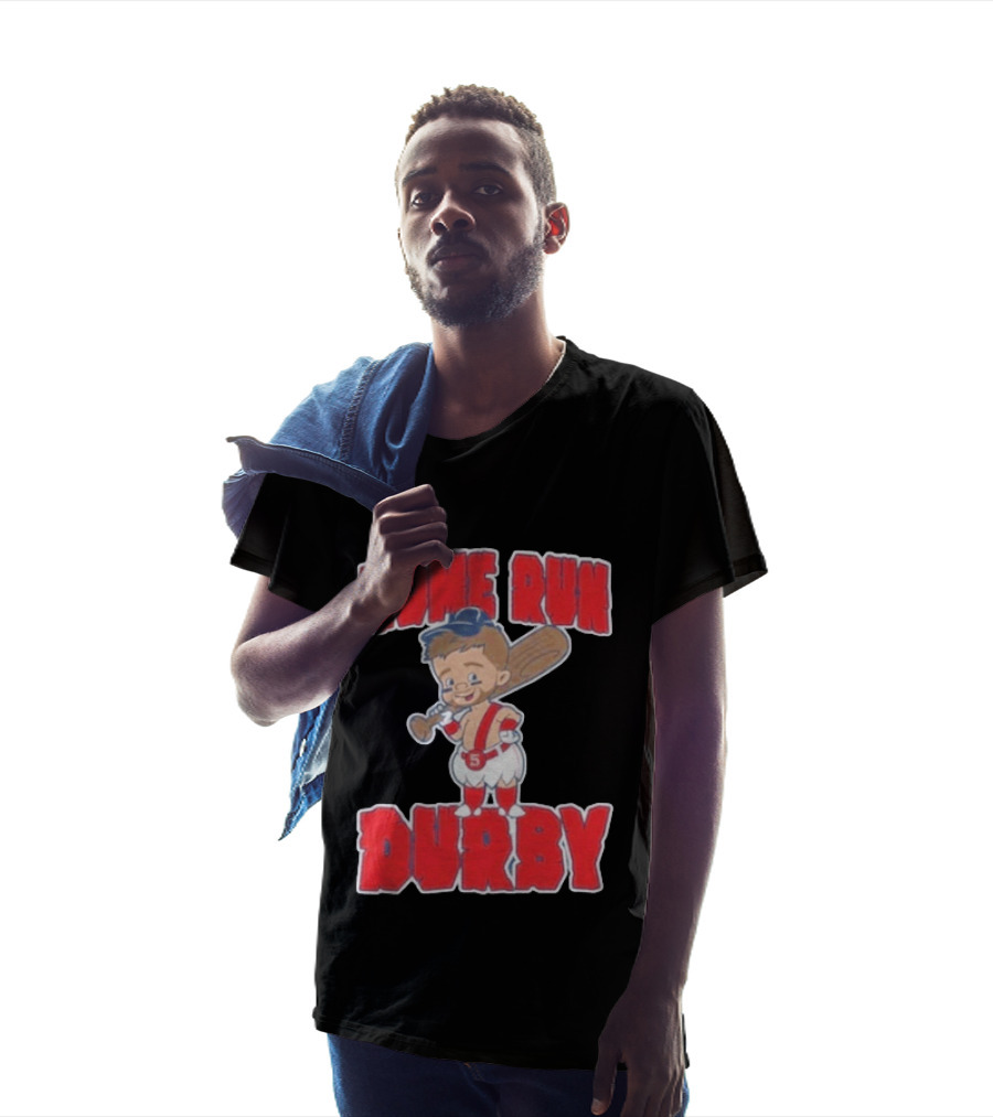 Boston Red Sox Payton Tolle Home Run Durby Cartoon Baseball Player In Red And White Uniform T-Shirt