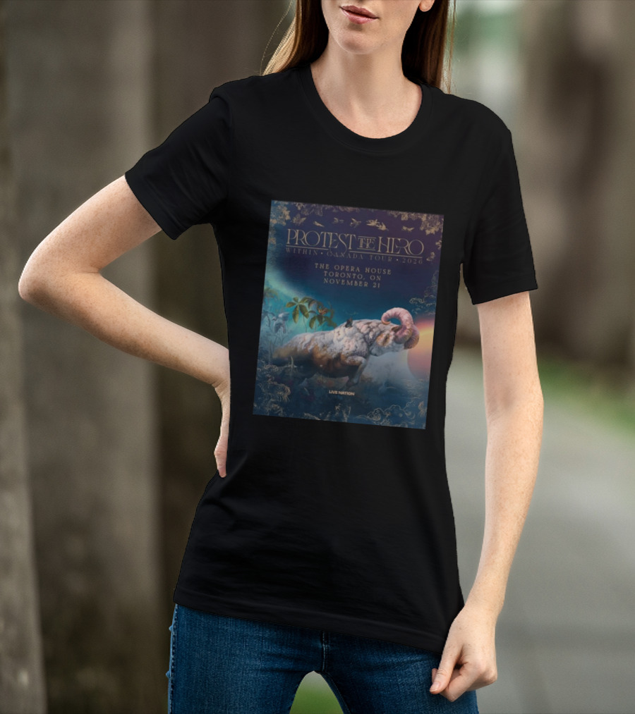 Protest The Hero Within Canada Tour 2026 Opera House Toronto November 21 Live Nation T-Shirt