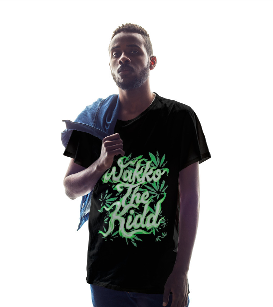Wakko The Kidd Green Cannabis Leaf Marijuana T-Shirt