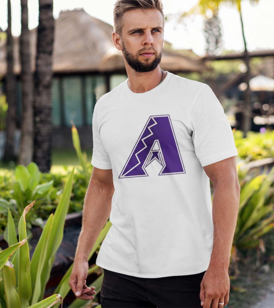 2026 Arizona Diamondbacks GCU Jersey Giveaway Purple "A" T-Shirt