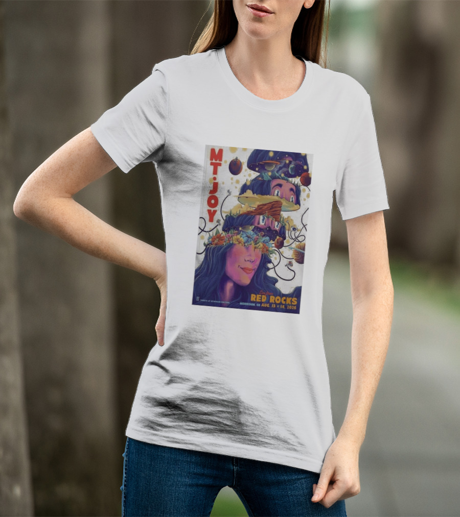 MT Joy Live At Red Rocks Morrison CO August 13 14 2026 S Tour T-Shirt