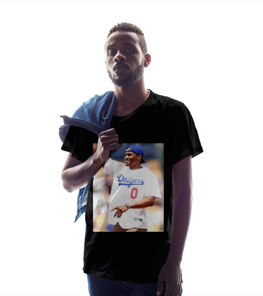 Russell Westbrook Dodgers 0 Jersey Celebration T-Shirt
