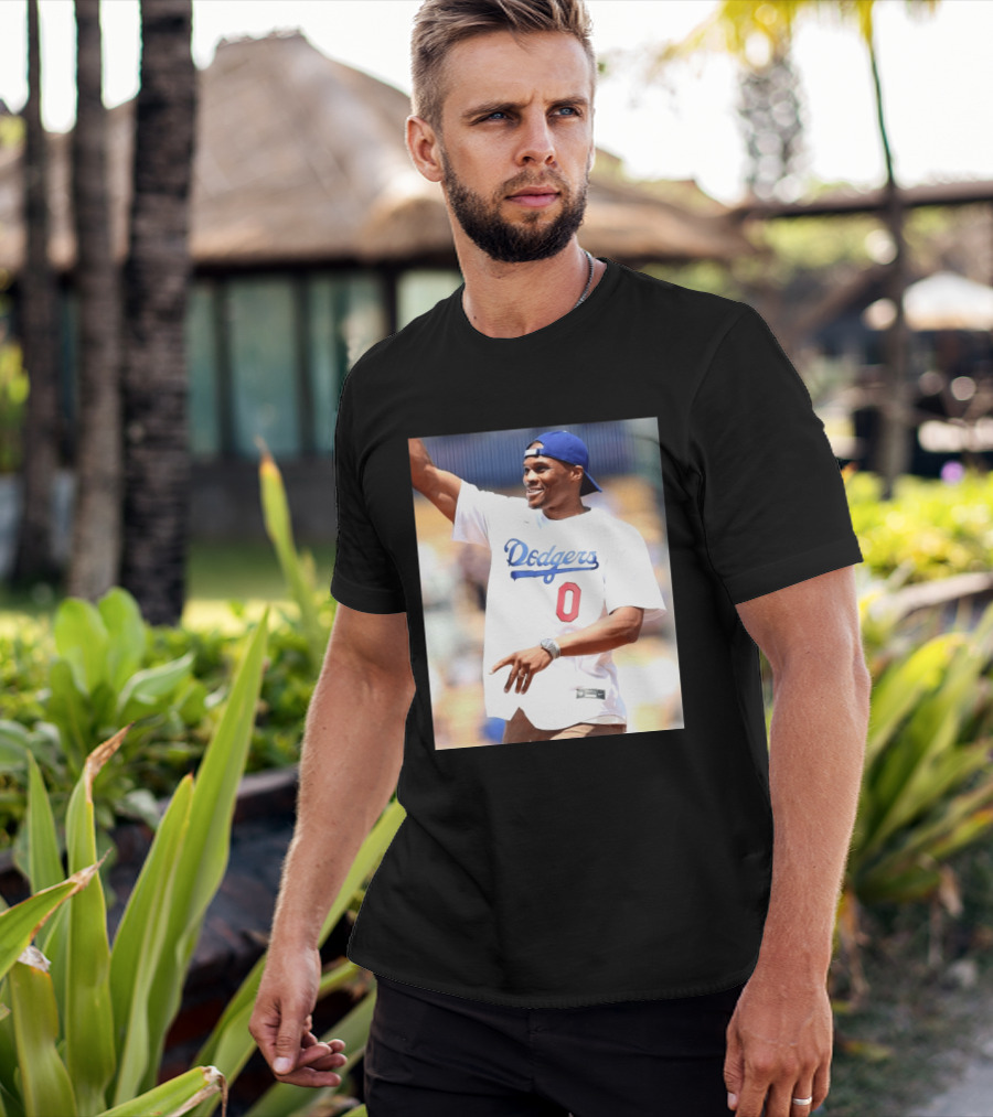 Russell Westbrook Dodgers 0 Jersey Celebration T-Shirt