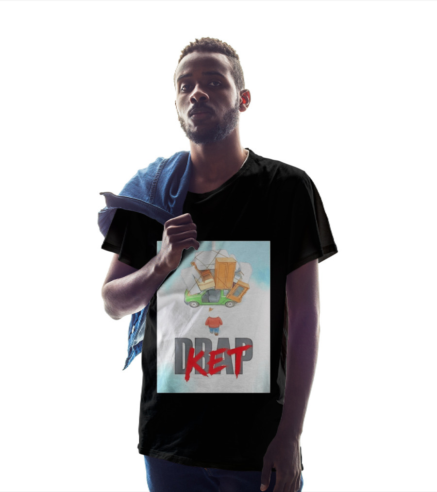 Drap Ket Cat Moving Day Car Furniture Chaos T-Shirt