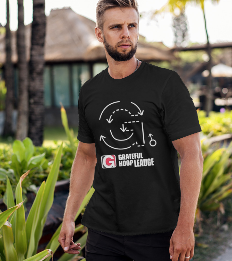 Grateful Dead Grateful Hoop League Basketball Strategy Playbook T-Shirt