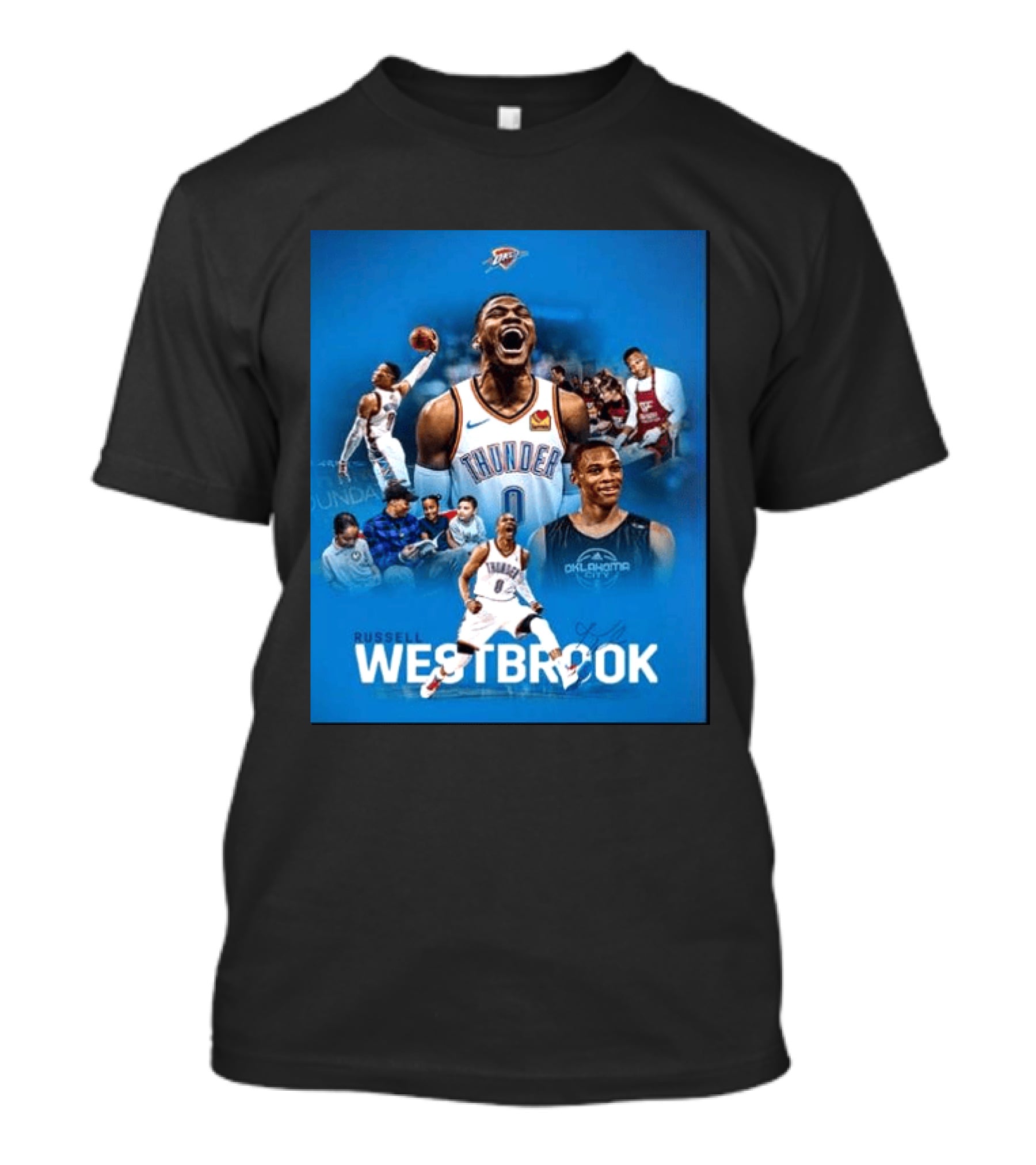 Russell Westbrook OKC Thunder Thank You For Everything Retirement T-Shirt