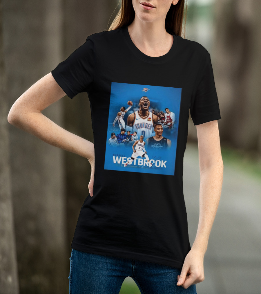 Russell Westbrook OKC Thunder Thank You For Everything Retirement T-Shirt
