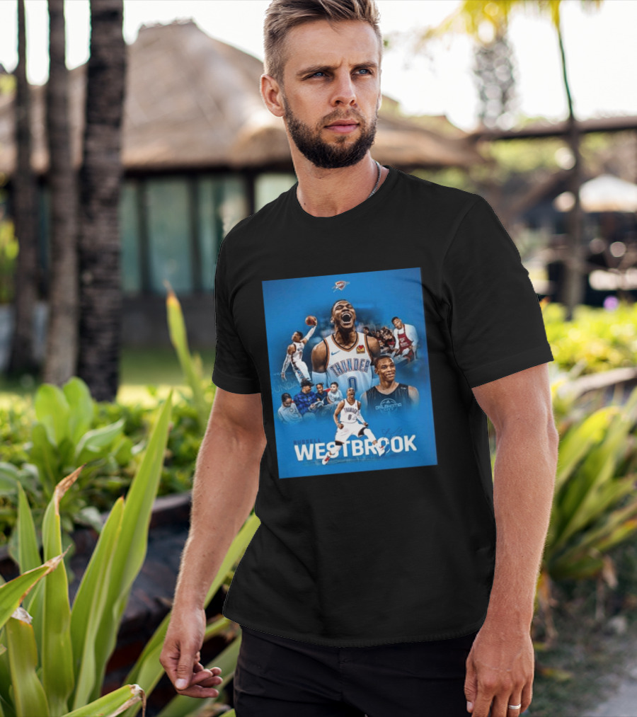 Russell Westbrook OKC Thunder Thank You For Everything Retirement T-Shirt