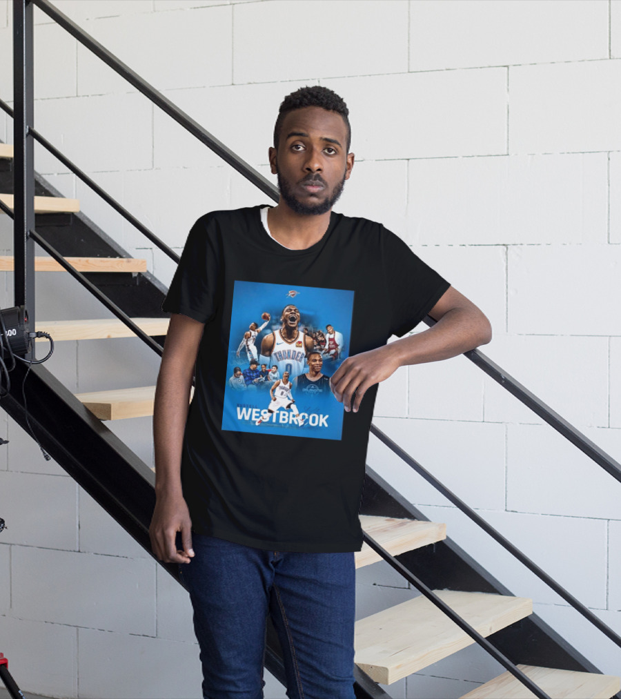 Russell Westbrook OKC Thunder Thank You For Everything Retirement T-Shirt