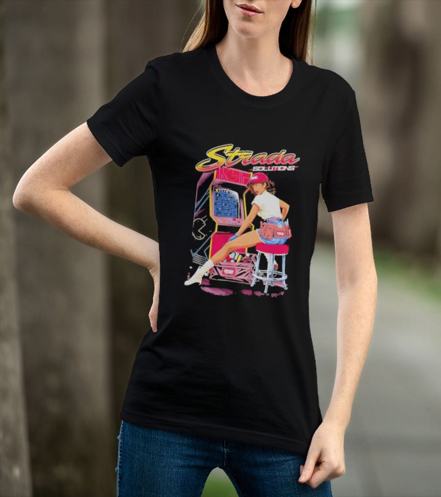 Strada Solutions Arcade Mechanic Retro Gaming T-Shirt