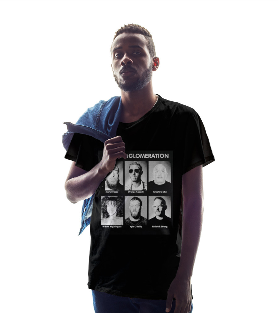 The Conglomeration Mark Briscoe Orange Cassidy Tomohiro Ishii Willow Nightingale Kyle O'Reilly Roderick Strong T-Shirt