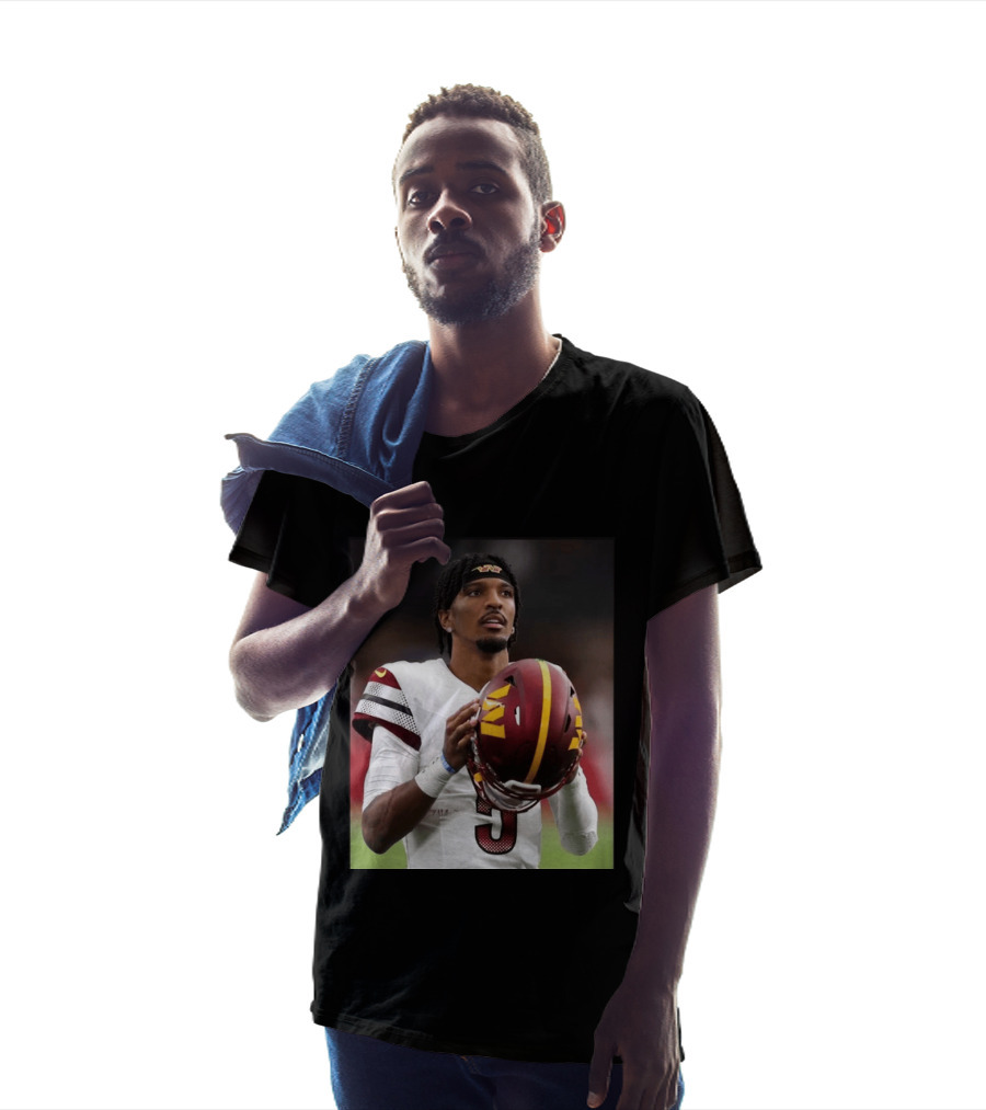 Washington Commanders Quarterback Jayden Daniels Football Player Sports T-Shirt