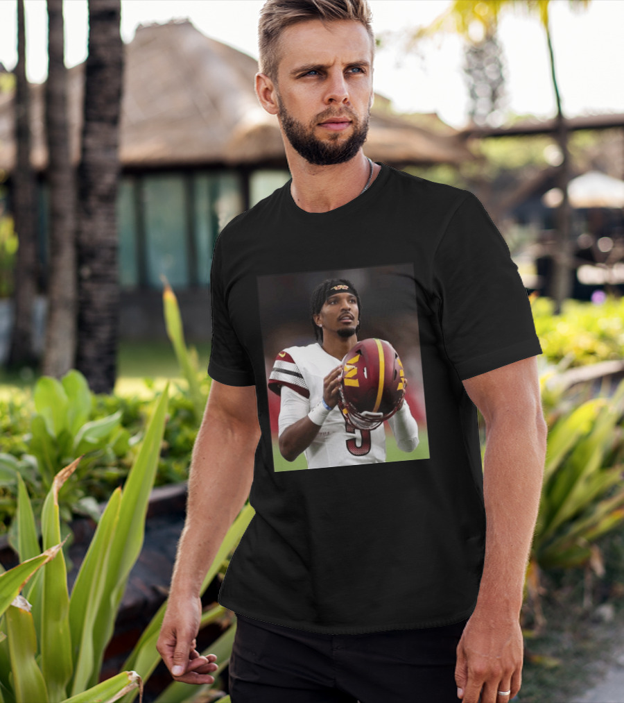 Washington Commanders Quarterback Jayden Daniels Football Player Sports T-Shirt