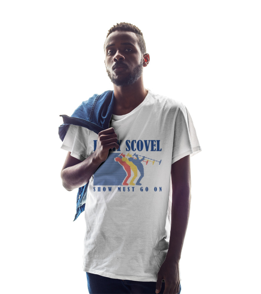 Rory Scovel Show Must Go On Colorful Trumpet Players T-Shirt