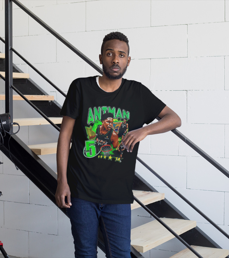 ANITMAN 5 Anthony Edwards Minnesota Timberwolves Welcome To Minnesota T-Shirt