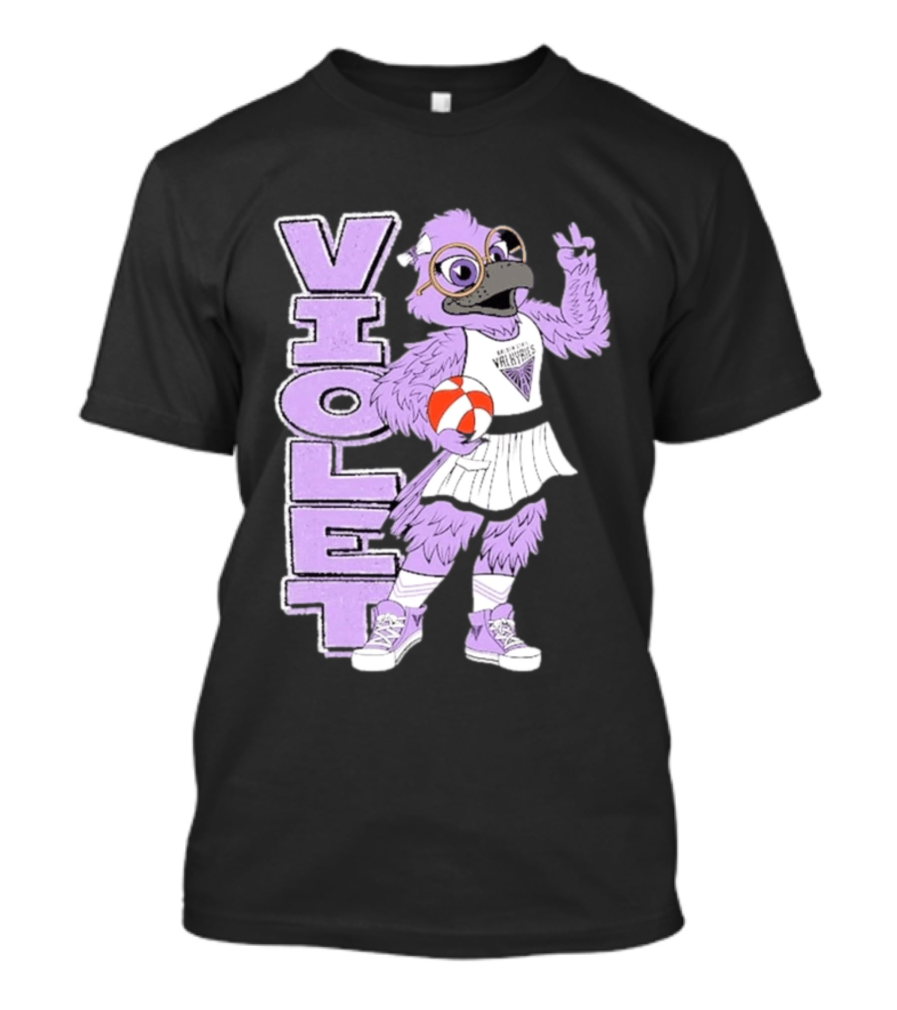 Golden State Valkyries Oaklandish Violet Mascot Basketball T-Shirt