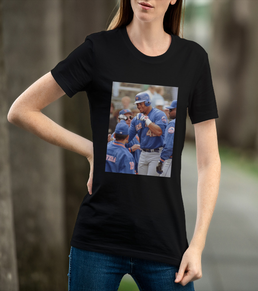 New York Mets Butch Huskey No. 42 MLB Legend T-Shirt