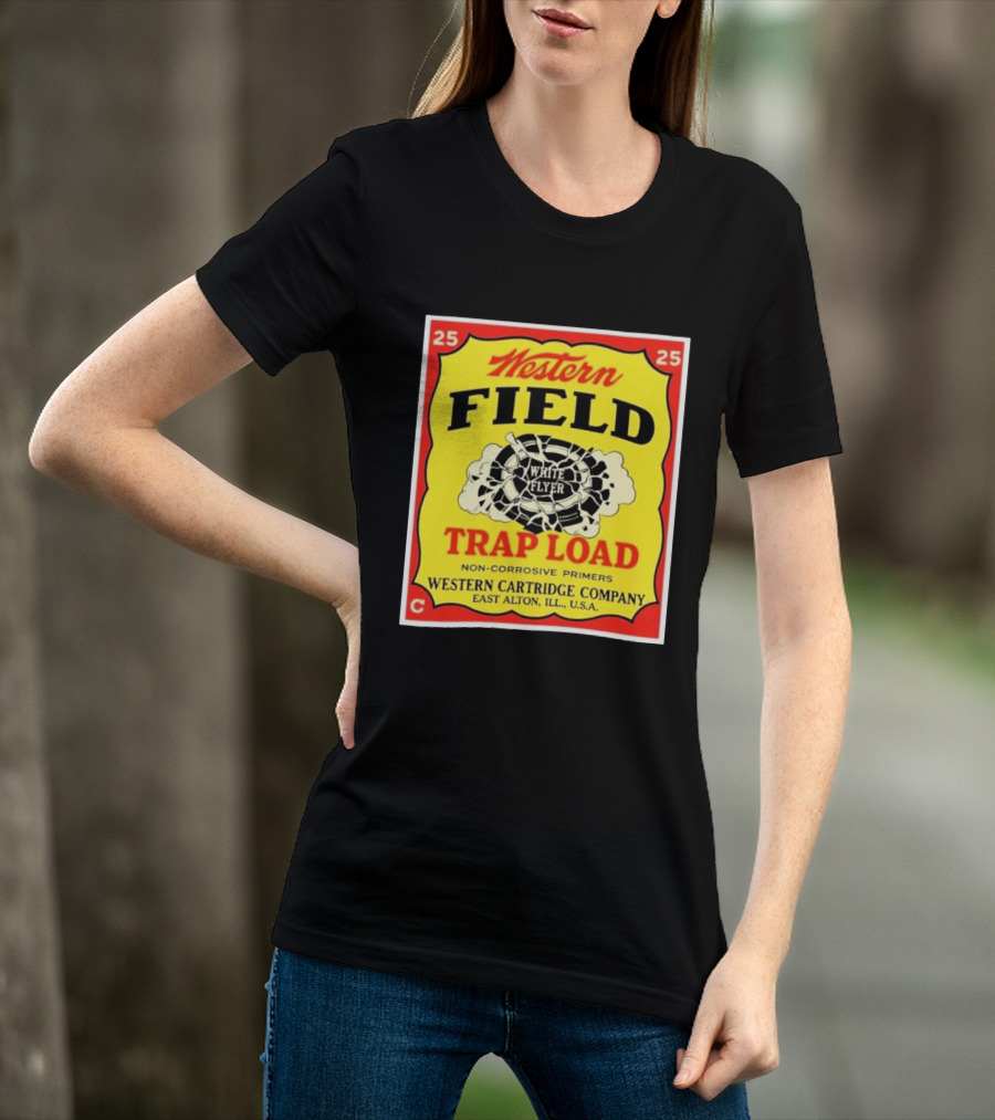 Western Field White Flyer Trap Load Western Cartridge Company East Alton USA T-Shirt