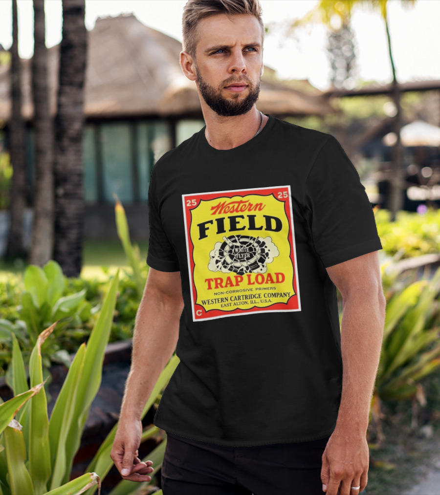 Western Field White Flyer Trap Load Western Cartridge Company East Alton USA T-Shirt