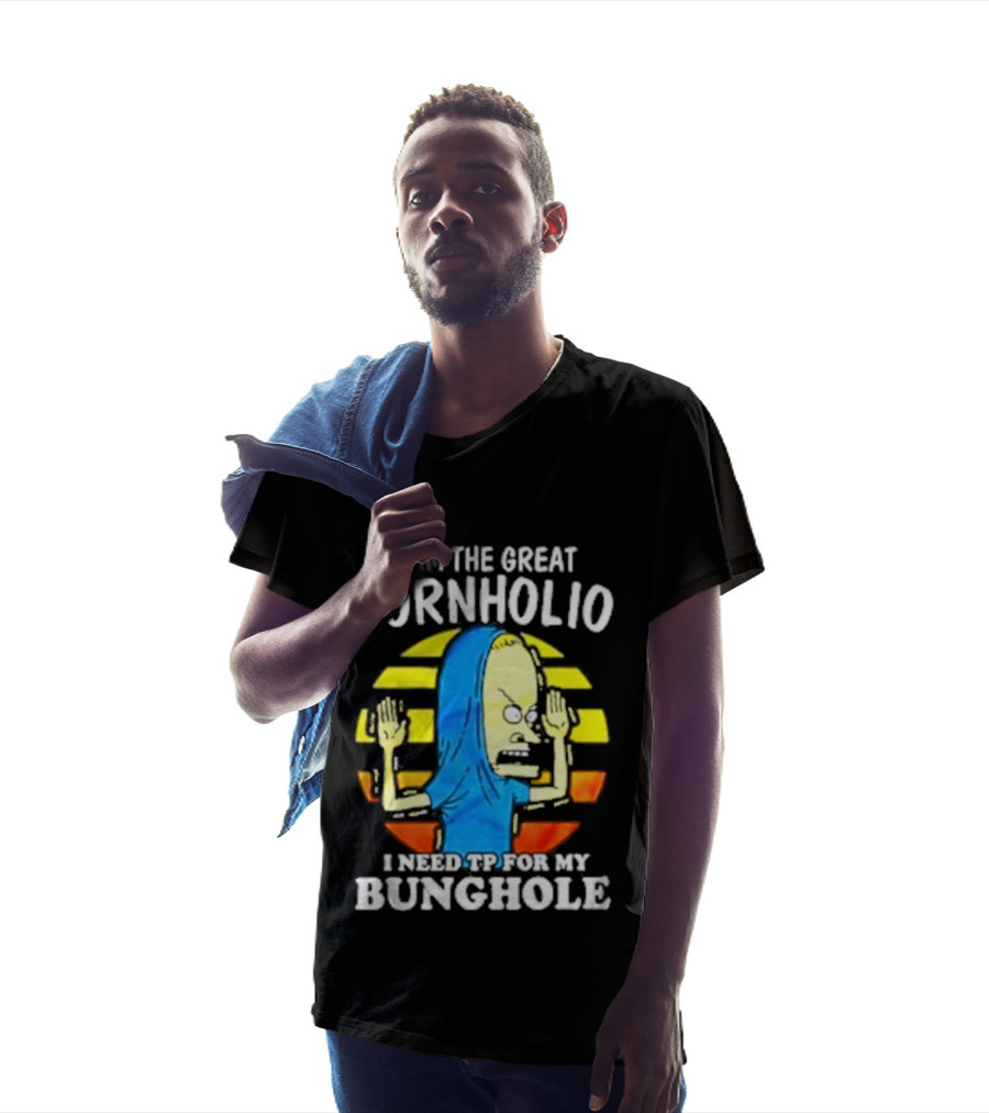 I Am The Great Cornholio I Need TP For My Bunghole Iconic Character Meme T-Shirt