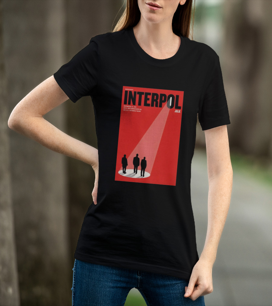 Interpol San Francisco 2026 Great American Music Hall Warfield Theatre Event Julie T-Shirt