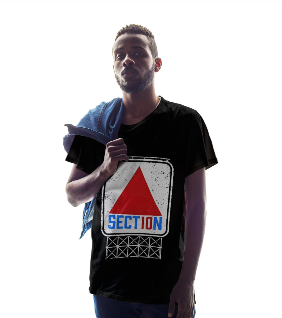 Section 10 Boston Red Sox Fenway Park Baseball Triangular Sign T-Shirt