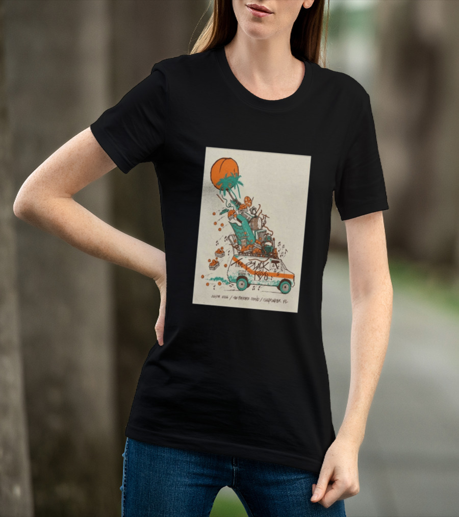 The Black Keys July 28 2026 The Daycare Sound Clearwater FL Van And Music Instruments T-Shirt