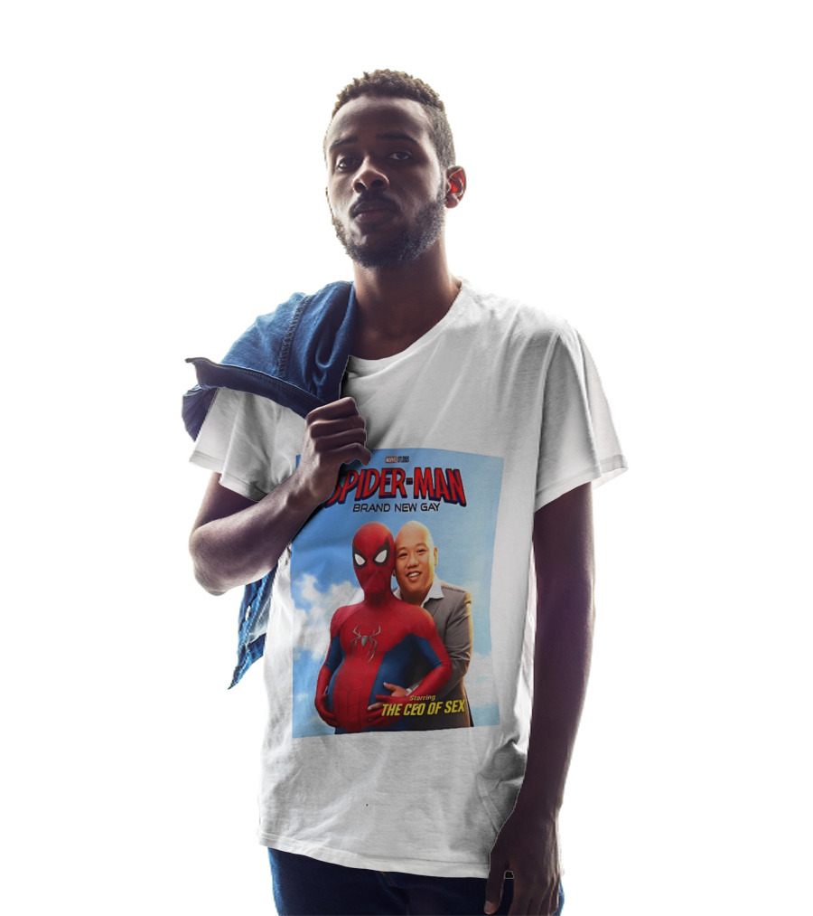 Spider Man Brand New Gay Starring The CEO Of Sex Marvel Studios T-Shirt