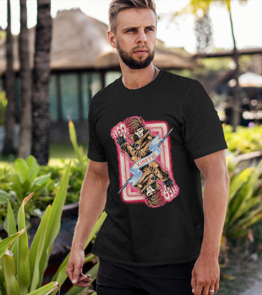 Gambit Kinetic Playing Card X Men Marvel T-Shirt