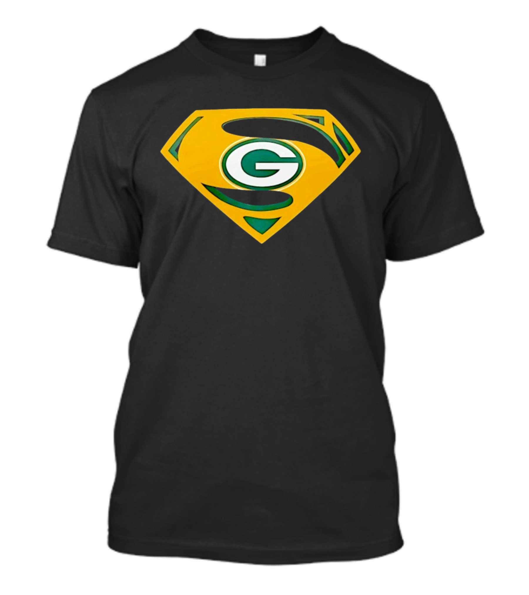 Green Bay Packers G In Superman Shield T-Shirt