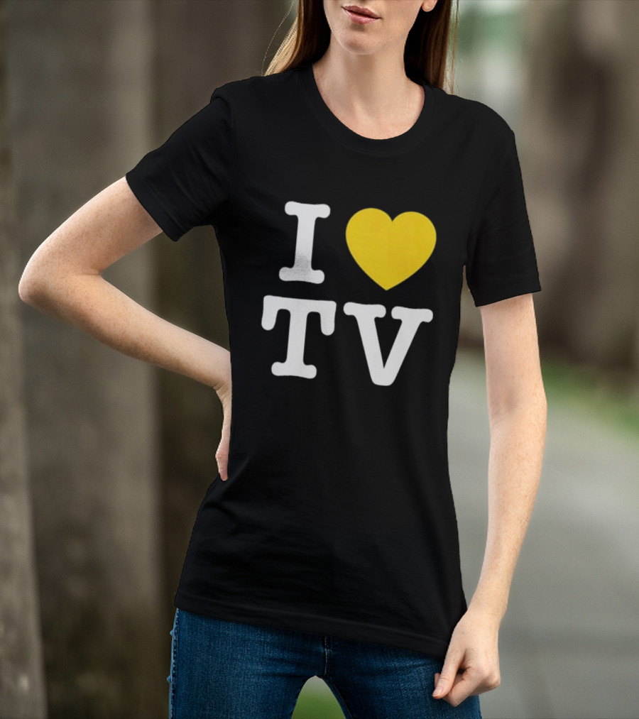 Hivemind I Love TV Heart T-Shirt