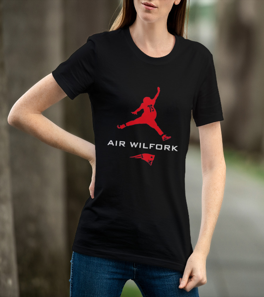 New England Patriots Air Wilfork 75 Jumpman T-Shirt