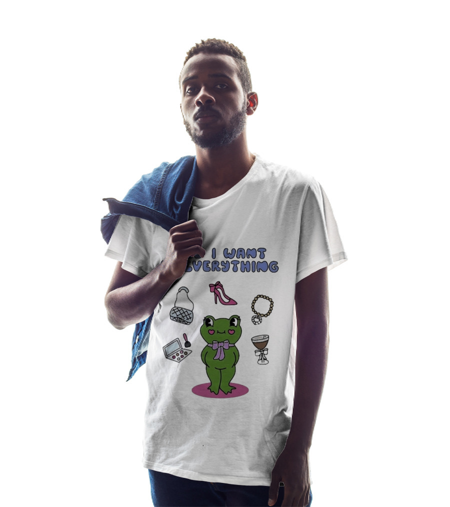 All I Want Is Everything Frog With Fashion Accessories And Makeup T-Shirt