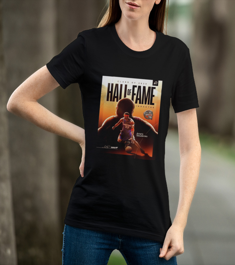 Class Of 2026 Hall Of Fame Inductee Amar'e Stoudemire Phoenix Suns Basketball T-Shirt