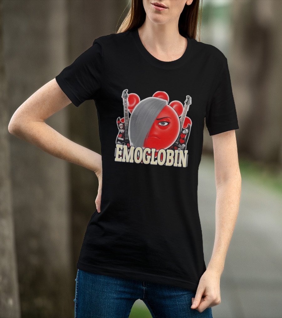EMOGLOBIN Goblin Emoji With Emo Guitar T-Shirt