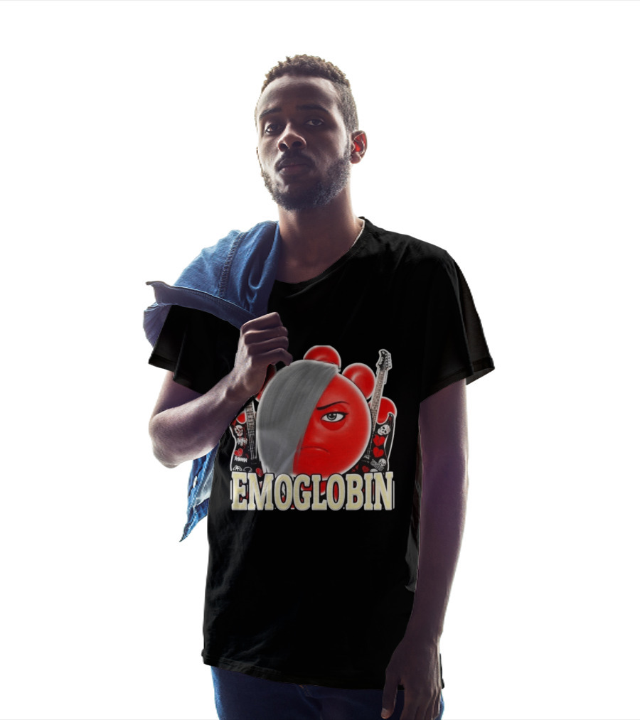 EMOGLOBIN Goblin Emoji With Emo Guitar T-Shirt