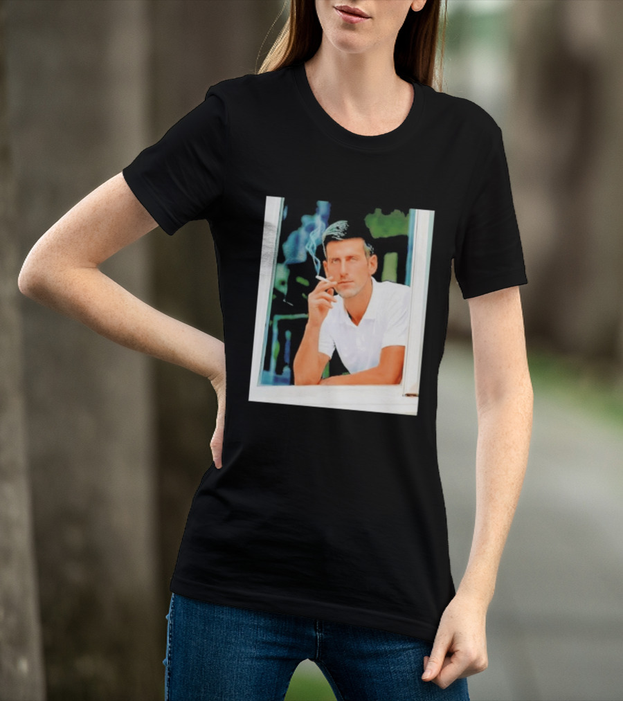Novak Djokovic Smoking Tennis ATP Champion T-Shirt
