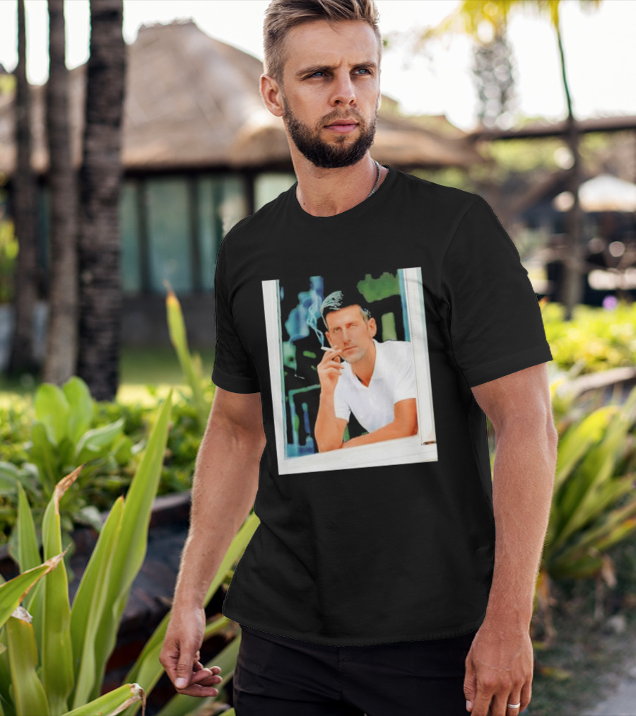 Novak Djokovic Smoking Tennis ATP Champion T-Shirt