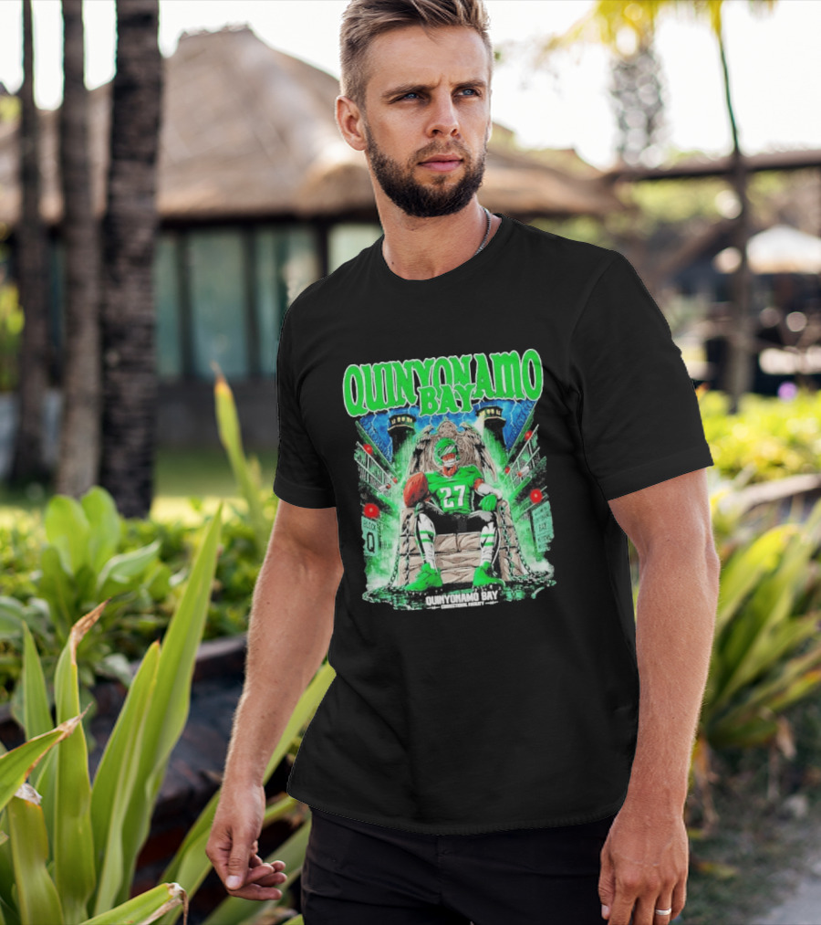 Quinyonamo Bay 27 Throne Football Block Q T-Shirt