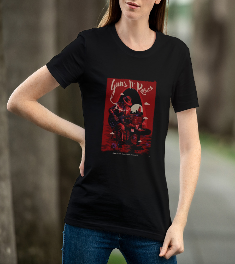 Guns N' Roses 2026 Busch Stadium August 16 St. Louis MO Tour T-Shirt