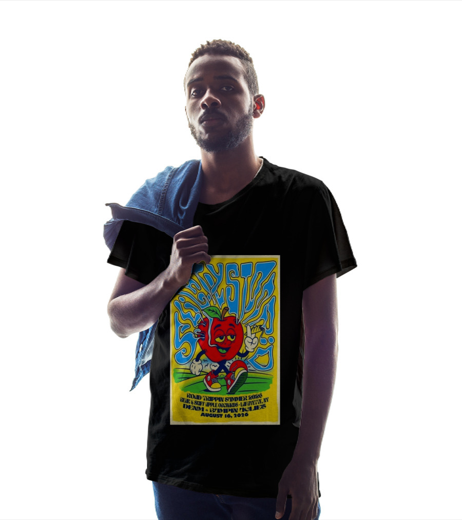 Slightly Stoopid Road Trippin Summer 2026 Apple Orchards LaFayette NY August 16 Dem Apples Bumpin Uglies T-Shirt