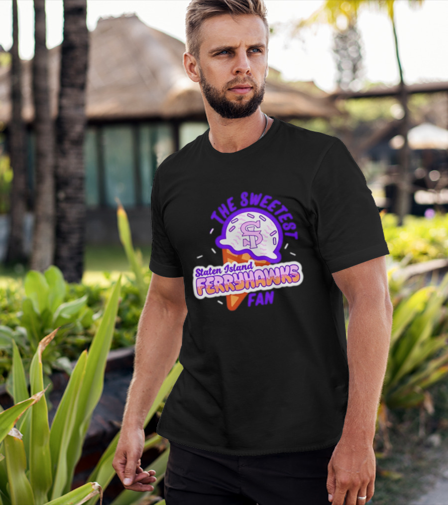 Staten Island Ferryhawks The Sweetest Fan Ice Cream Cone T-Shirt