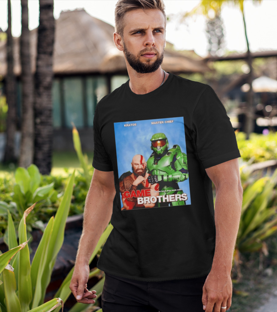 Kratos Master Chief Game Brothers Did You Touch Their Blade Sets T-Shirt