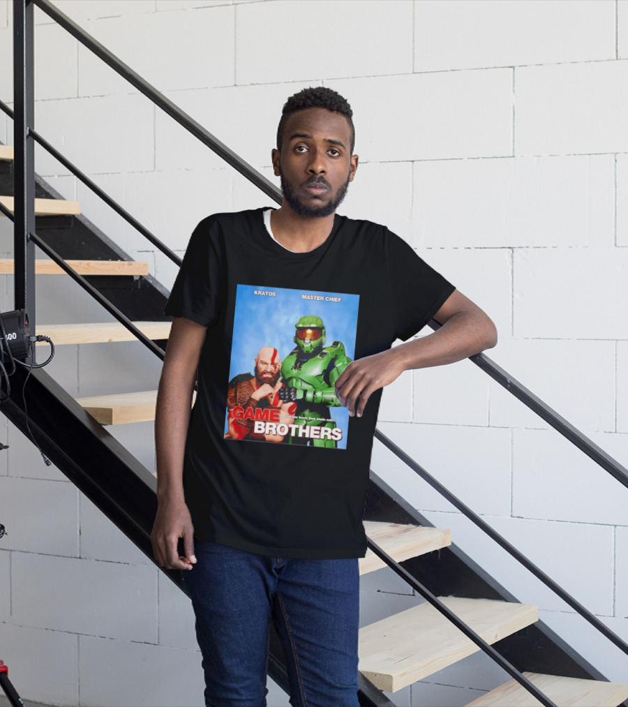 Kratos Master Chief Game Brothers Did You Touch Their Blade Sets T-Shirt