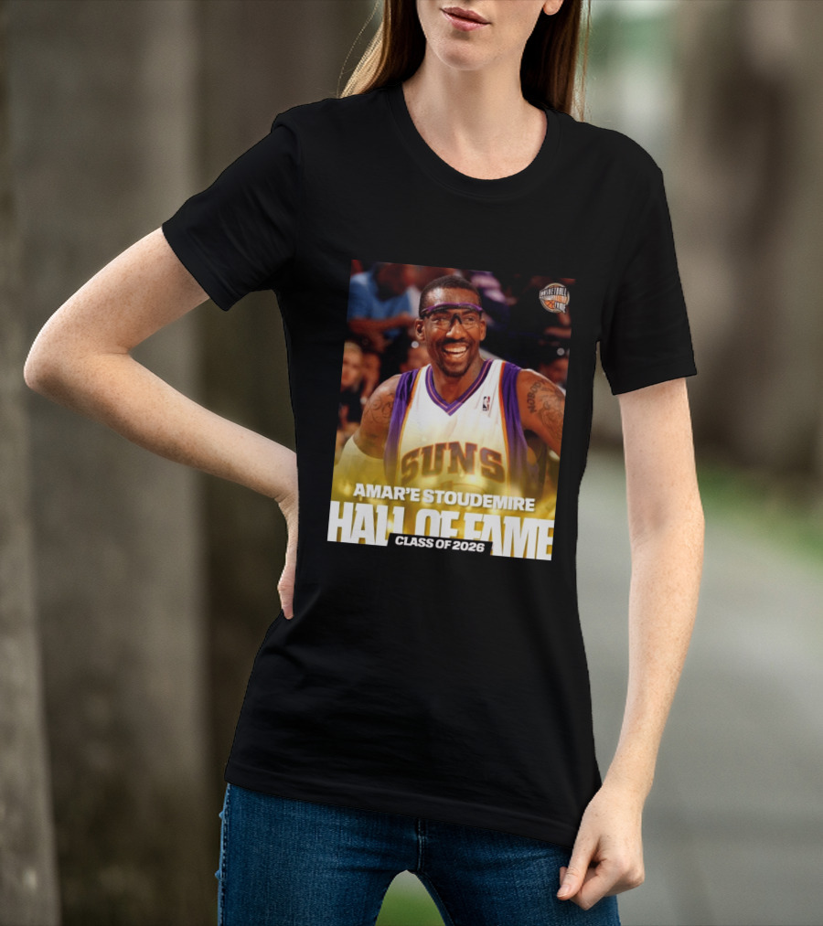 Amar'e Stoudemire Basketball Hall Of Fame Class Of 2026 Suns T-Shirt