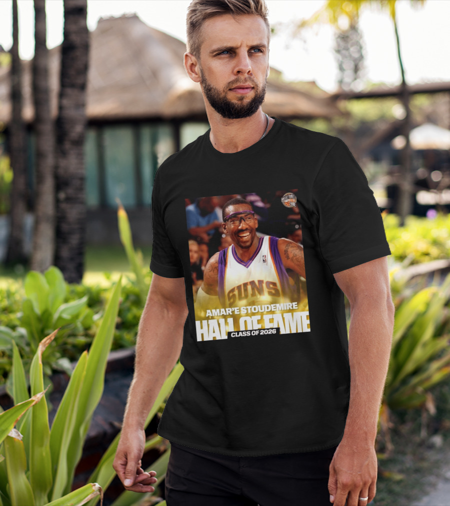 Amar'e Stoudemire Basketball Hall Of Fame Class Of 2026 Suns T-Shirt