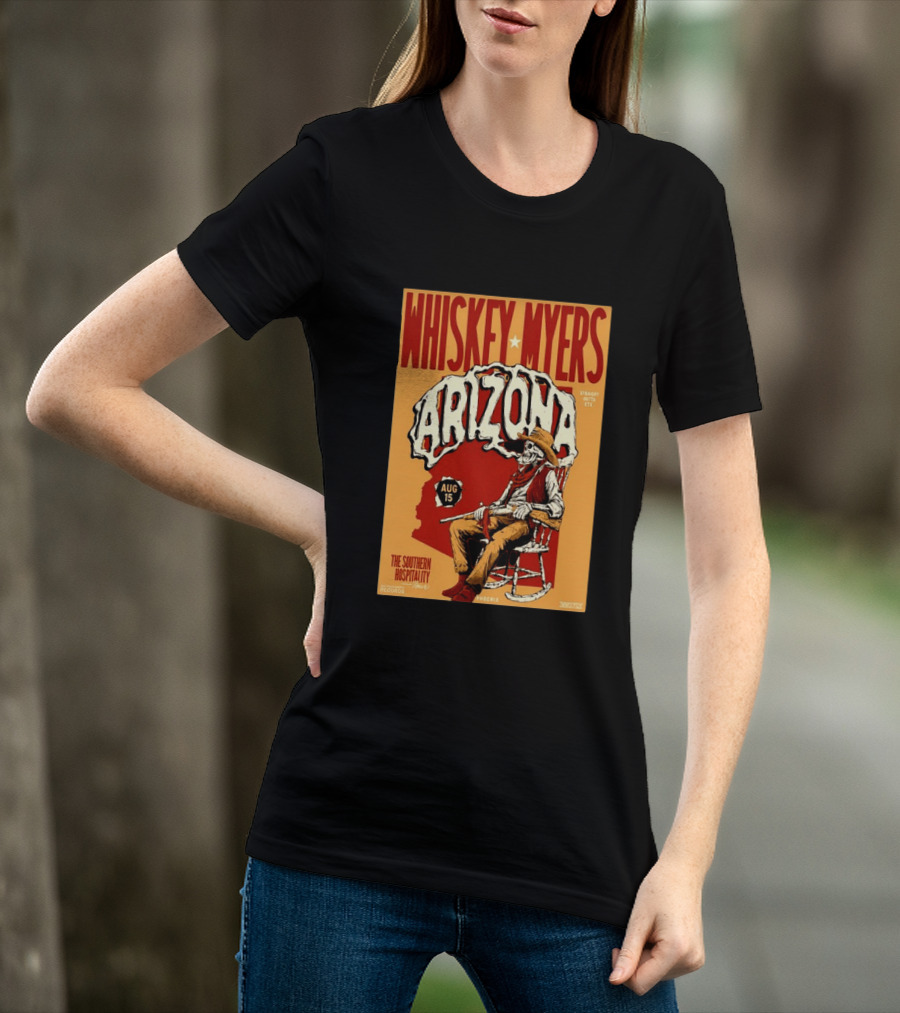 Whiskey Myers Arizona Aug 15 The Southern Hospitality Tour Phoenix 2026 T-Shirt