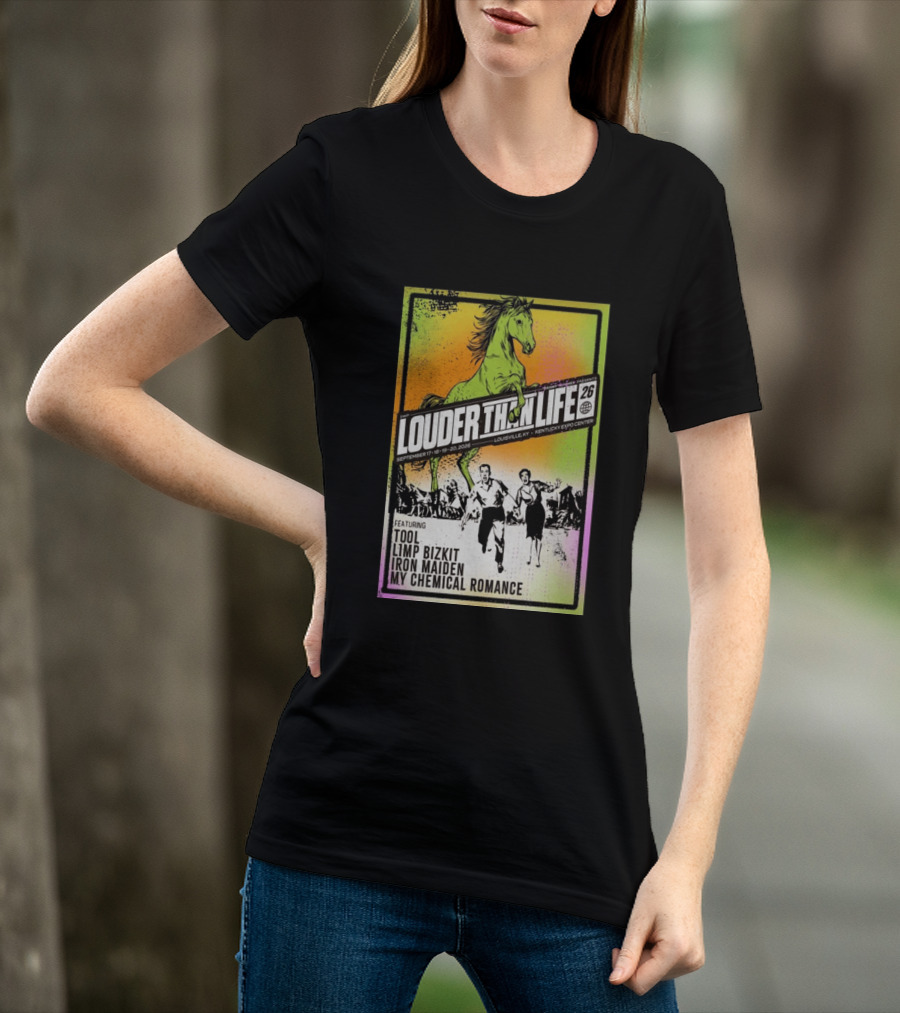 Louder Than Life 2026 Louisville KY Featuring Tool Limp Bizkit Iron Maiden My Chemical Romance T-Shirt